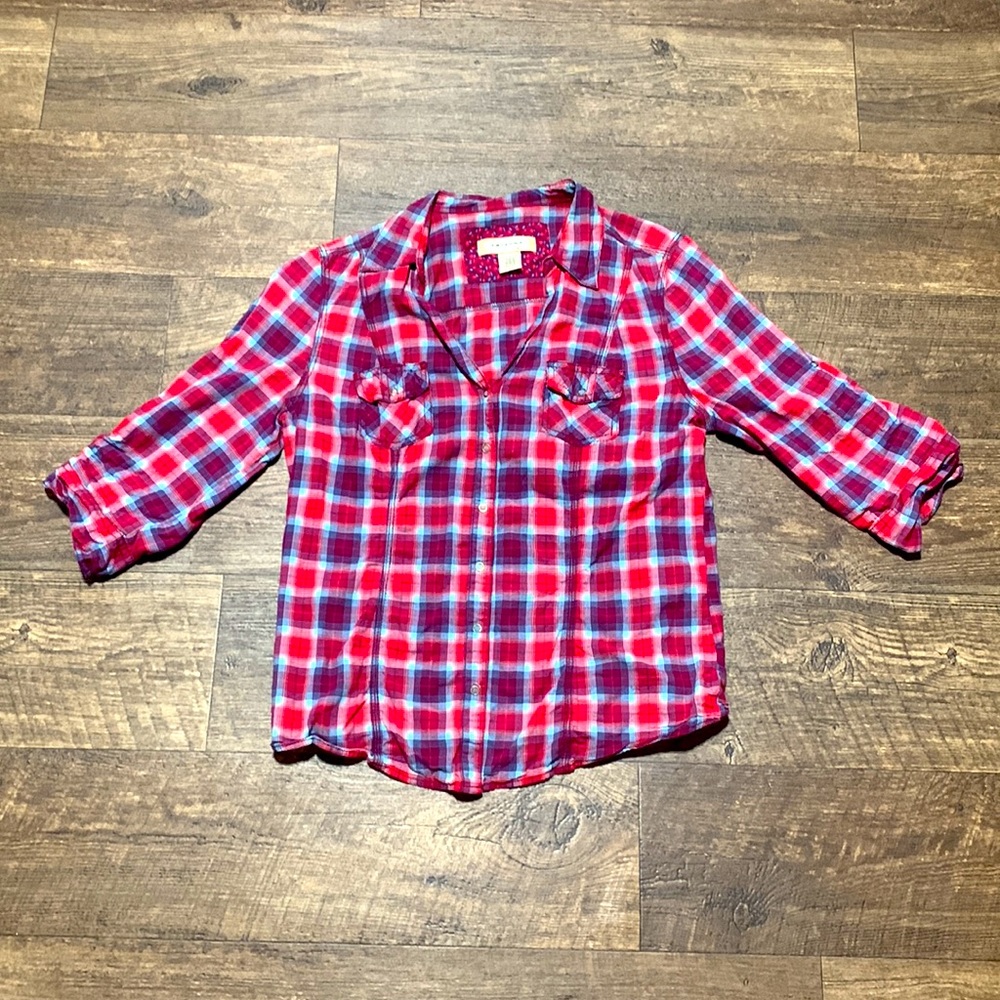 Arizona Jean Company Plaid Button Up | XL
